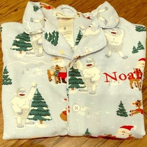 Pottery Barn Kids Personalized “Noah” Christmas PJ